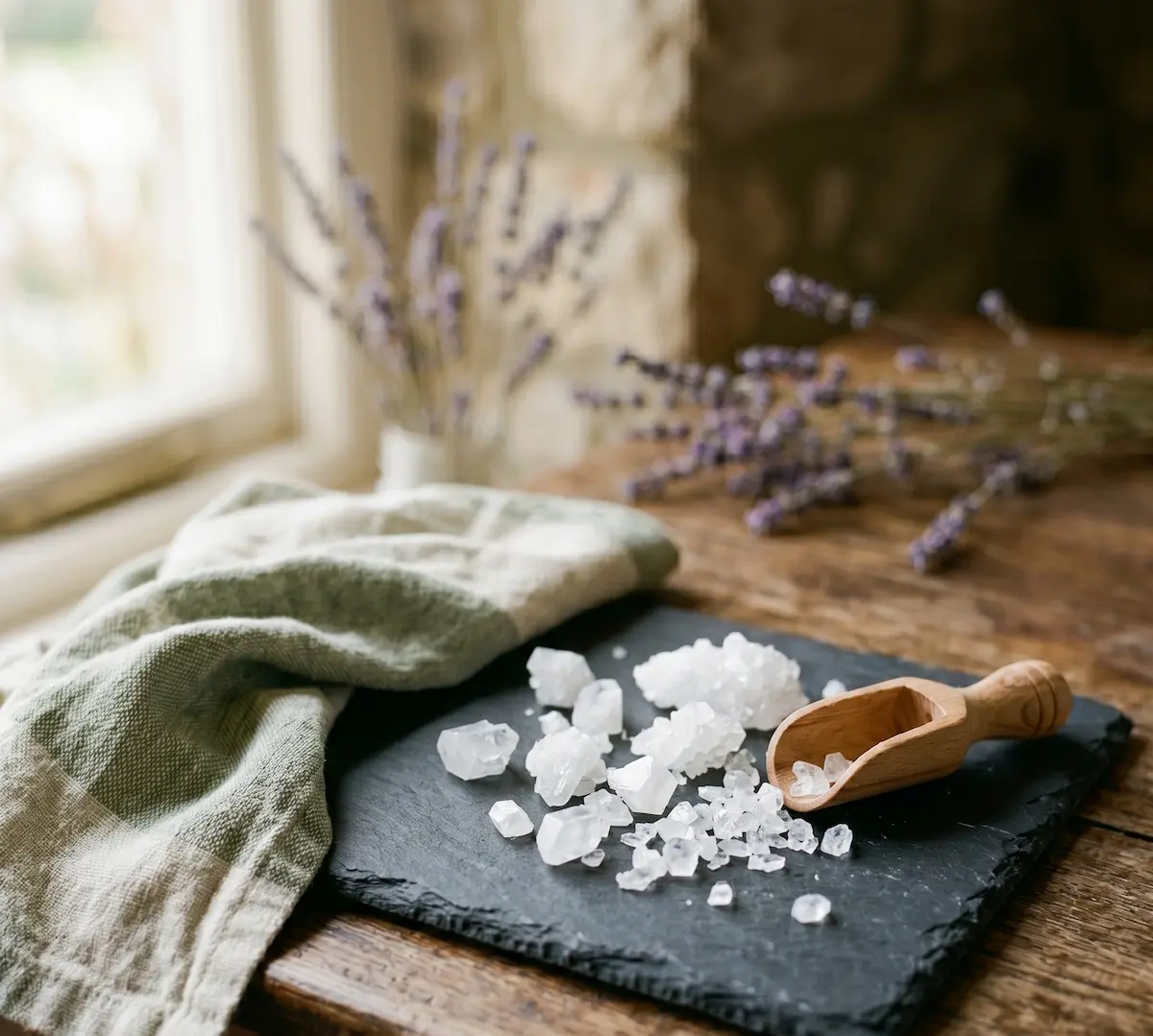 Natural borax mineral crystals